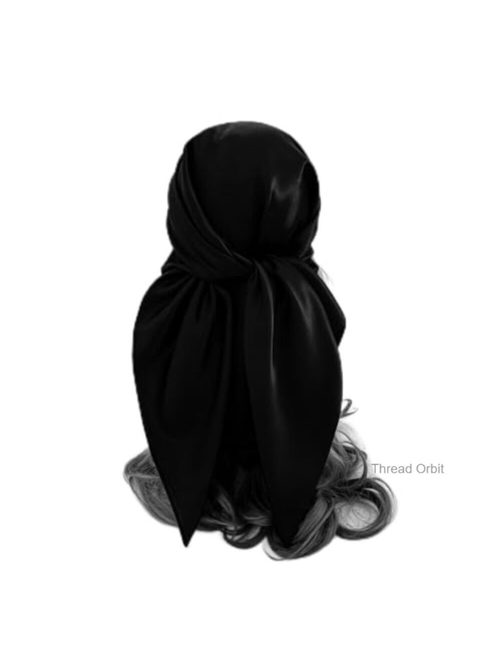 Satin Silk Square Scarf 35in Lightweight Hair Wrap Neck Scarf Women